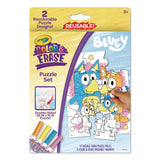 Crayola® Bluey Color and Erase Reusable Puzzle Set with (12) Two-Sided Puzzle Pieces and (4) Markers, Ages 3 and Up, 16 Pieces (CYO811552) Each