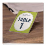 deflecto® Mini Tabletop Sign Holder, 3 x 4 Insert, Clear (DEF20006RT) Each