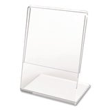 deflecto® Mini Tabletop Sign Holder, 3 x 4 Insert, Clear (DEF20006RT) Each