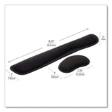 Mind Reader Memory Foam Gaming Ergonomic Keyboard and Mouse Wrist Rest Set, Black (EMSWRESTGELBLK) Each