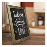 Excello Global Products® Magnetic Tabletop Chalkboard, Black Surface, Brown Wood Frame, 11 x 15 (EXOEGPHD0100S) Each