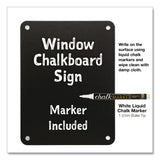 Excello Global Products® Window Chalkboard, Black Surface, 10.5 x 14 (EXOEGPHD0513S) Each