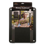 Excello Global Products® Window Chalkboard, Black Surface, 10.5 x 14 (EXOEGPHD0513S) Each