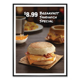 Excello Global Products® Poster Frame, Plastic, 18 x 24 Insert, Black, 10/Pack (EXOPPFRM1824CP) Each