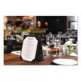Excello Global Products® Table-Top Menu Holder, For 4 x 6 Insert, 4.6 x 6.7 Holder, Black (EXOSPLSMENU4X6A) Each