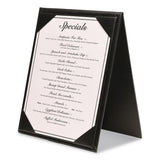 Excello Global Products® Table-Top Menu Holder, For 4 x 6 Insert, 4.6 x 6.7 Holder, Black (EXOSPLSMENU4X6A) Each