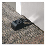 Excello Global Products® Hotel Doorstop Alarm, Wedge, Black/Silver (EXOSPLSTRVL0004) Each