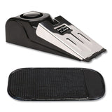 Excello Global Products® Hotel Doorstop Alarm, Wedge, Black/Silver (EXOSPLSTRVL0004) Each