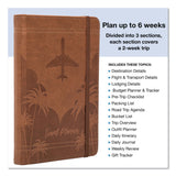 Global Printed Products Travel Planner, Three Two Week Trips: 14 Subsections/Trip, Tropical Flight Artwork, 7 x 5, Distressed Brown Cover, Undated (GPUGPP0119A) Each