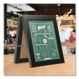 Excello Global Products® Double Sided A-Frame Chalkboard and Menu Holder, Black/Clear 8.5 x 11 Surface, Black Frame, 11 x 14 (GPUMENUAFRAME) Each