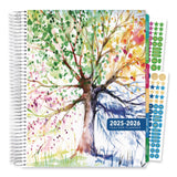 Global Printed Products Deluxe Seasons Tree Weekly/Monthly Lesson Planner, 7 Classes, Multicolor Cover, 11 x 8.5, 13-Month: Aug 2025 to Aug 2026 (GPUNAD26DTP20) Each
