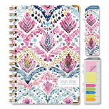 Global Printed Products Boho Ikat Academic Year Weekly/Monthly Planner, Floral Artwork, 8 x 5.5, Multicolor Cover, 14-Month: June 2025 to July 2026 (GPUNAD265883) Each