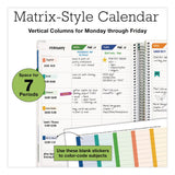 Global Printed Products Deluxe Spring Floral Undated Weekly/Monthly Teacher's Lesson Planner, 7 Classes, Multicolor Cover, 11 x 8.5, 52-Week Span (GPUNADUNDTP30) Each
