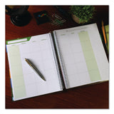 Global Printed Products Deluxe Spring Floral Undated Weekly/Monthly Teacher's Lesson Planner, 7 Classes, Multicolor Cover, 11 x 8.5, 52-Week Span (GPUNADUNDTP30) Each