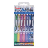 Pentel® EnerGel RTX Gel Pen, Retractable, Medium 0.7 mm, Assorted Creative Ink and Barrel Colors, 14/Pack (PENBL77PC14M) Pack of 14