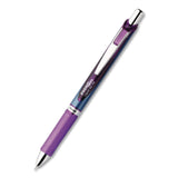 Pentel® EnerGel RTX Deluxe Gel Pen, Retractable, Medium 0.7 mm, Violet Ink, Violet/Blue Barrel, Dozen (PENBLN77VDZ) 1 Dozen