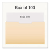 Pendaflex® Manila File Folders, 1/3-Cut Tabs: Center Position, Legal Size, 0.75" Expansion, Manila, 100/Box (PFX753132) Box of 100