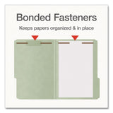 Pendaflex® Heavy-Duty Pressboard Fastener Folders, 2/5-Cut Tab: Right, Expands 2", 2 Fasteners, Legal Size, Gray/Green, 25/Box (PFX1006938) Box of 25