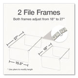 Pendaflex® Hanging File Frame, Legal Size, 18" to 27" Long, Gray, 2/Pack (PFX1006954) Pack of 2