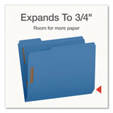 Pendaflex® Heavy-Duty Fastener Folder, 1/3-Cut Tab: Assorted, Expands 0.75", 2 Fasteners, Letter Size, Assorted, 50/Box (PFX1006957) Box of 50