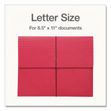 Pendaflex® Expanding Wallet with Elastic Closure, 2" Expansion, 1 Section, Letter Size, Red, 10/Box (PFX1006974) Box of 10