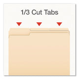Pendaflex® Earthwise by Pendaflex 100% Recycled Manila File Folder, 1/3-Cut Tabs: Assorted, Letter Size, 0.75" Expansion, Manila, 100/BX (PFX1006989) Box of 100