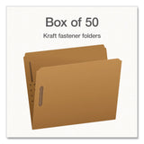 Pendaflex® Kraft Fastener Folders, Straight Tab, Expands 0.75", 2 Fasteners, Letter Size, Kraft, 50/Box (PFX1006992) Box of 50