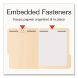 Pendaflex® Heavy-Duty Fastener Folder, 1/3-Cut Tab: Assorted, Expands 0.75", 2 Fasteners, Letter Size, Manila, 50/Box (PFX1006994) Box of 50