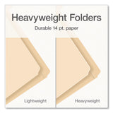 Pendaflex® Heavy-Duty Fastener Folder, 1/3-Cut Tab: Assorted, Expands 0.75", 2 Fasteners, Letter Size, Manila, 50/Box (PFX1006994) Box of 50