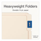 Pendaflex® Manila End Tab Expansion Folders, 1/3-Cut Tabs: Assorted, Letter Size, 0.75" Expansion, Manila, 100/Box (PFX1007003) Box of 100