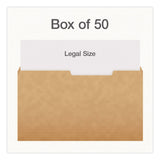 Pendaflex® Kraft File Folders, 2/5-Cut Tabs: Right of Center, Legal Size, 0.75" Expansion, Kraft, 50/Box (PFX1007042) Box of 50