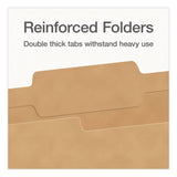 Pendaflex® Kraft File Folders, 2/5-Cut Tabs: Right of Center, Legal Size, 0.75" Expansion, Kraft, 50/Box (PFX1007042) Box of 50
