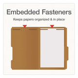 Pendaflex® Kraft Fastener Folders, 2/5-Cut Tab: Right of Center, Expands 0.75", 2 Fasteners, Legal Size, Kraft, 50/Box (PFX1007044) Box of 50