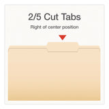 Pendaflex® Manila File Folders, 2/5-Cut Tabs: Right, Legal Size, 0.75" Expansion, Manila, 100/Box (PFX1007056) Box of 100