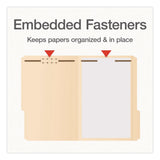 Pendaflex® Manila Fastener Folders, 1/3-Cut Tab: Assorted, Expands 0.75", 2 Fasteners, Legal Size, 50/Box (PFX1007063) Box of 50