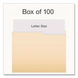 Pendaflex® Manila File Folders, 2/5-Cut Tabs: Right, Letter Size, 0.75" Expansion, Manila, 100/Box (PFX1007078) Box of 100