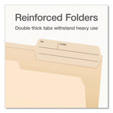 Pendaflex® Manila File Folders, 2/5-Cut Tabs: Right, Letter Size, 0.75" Expansion, Manila, 100/Box (PFX1007078) Box of 100