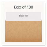 Pendaflex® Kraft File Folders, Straight Tabs, Legal Size, 0.75" Expansion, Kraft, 100/Box (PFX1007137) Box of 100