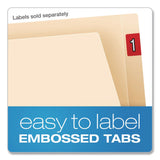 Pendaflex® Manila End Tab Folders, Straight Tabs, Legal Size, Manila, 100/Box (PFXH210D) Box of 100