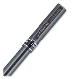 uniball® Deluxe Rollerball Pen, Stick, Micro 0.5 mm, Red Ink, Metallic Gray/Black/Red Barrel (UBC60026EA) Each