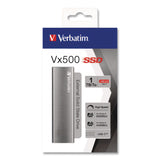 Verbatim® Vx500 External Solid State Drive, 1 TB, USB 3.2 Gen 2, Space Gray (VER47444) Each