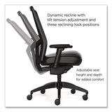 Workplace2.0™ 500 Series Vinyl and Mesh Task Chair, Supports Up to 300 lbs, 17.8" to 22.8" Seat Height, Black Seat, Black Back, Black Base (WLB51974) Each