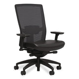 Workplace2.0™ 500 Series Vinyl and Mesh Task Chair, Supports Up to 300 lbs, 17.8" to 22.8" Seat Height, Black Seat, Black Back, Black Base (WLB51974) Each