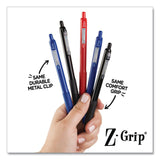 Zebra® Z-Grip Recycled Retractable Ballpoint Pen, Medium 1 mm, Blue Ink, Blue Barrel, Dozen (ZEB20620) 1 Dozen
