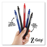 Zebra® Z-Grip Recycled Retractable Ballpoint Pen, Medium 1 mm, Red Ink, Red Barrel, Dozen (ZEB20630) 1 Dozen