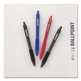 Zebra® Z-Grip Recycled Retractable Ballpoint Pen, Medium 0.7 mm, Black Ink, Black Barrel, Dozen (ZEB20710) 1 Dozen