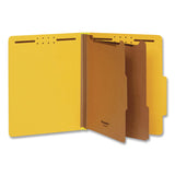 Pendaflex® Pressboard Top Tab Classification Folders, 2/5-Cut Tab, Expands 2.5", 2 Dividers, 6 Fasteners, Letter Size, Assorted, 10/Box (PFX24025) Box of 10