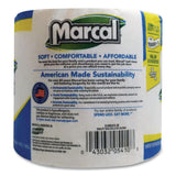 Marcal® 100% Recycled Bathroom Tissue, Septic Safe, 2 Ply, White, 500 Sheets/Roll, 96 Rolls/Carton (MRC2208) Case of 20