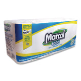 Marcal® 100% Recycled Bathroom Tissue, Septic Safe, 2 Ply, White, 500 Sheets/Roll, 96 Rolls/Carton (MRC2208) Case of 20