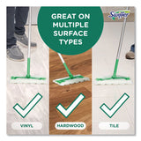 Swiffer® Sweep and Mop 2-in-1 Dry + Wet Floor Mopping and Sweeping Kit, 12.4 x 2.95 Mop Head, Silver Plastic Handle, 6/Carton (PGC16516CT) Case of 6